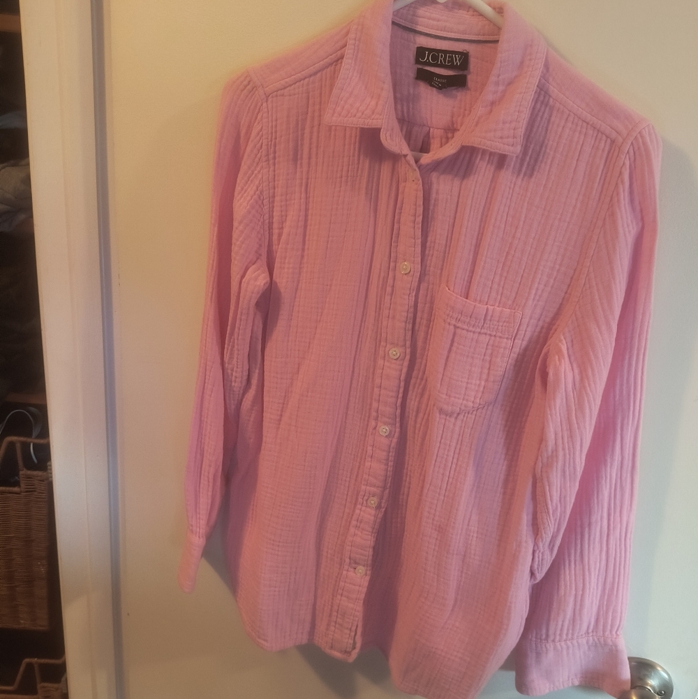 J. Crew Pink Button Down